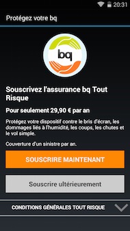 bq Aquaris E5 4G appli bq