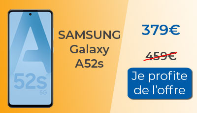 Le Samsung Galaxy A52s est à 379? chez Fnac