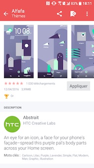 HTC Desire interface