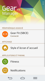 Samsung Gear Fit Manager