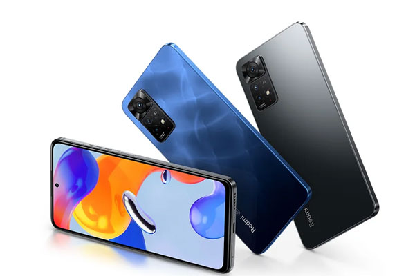 Les trois smartphones populaires du moment de Xiaomi : Redmi Note 11 Pro 5G, Xiaomi 12 et Poco X4 GT.