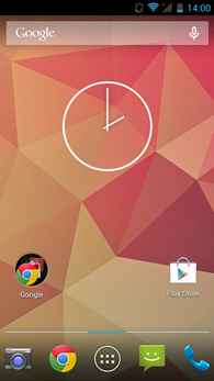 Kazam Tornado2 5.0 : écran d'accueil