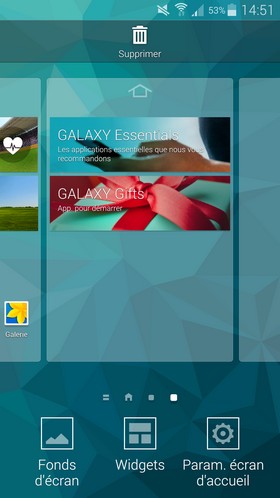 Samsung Galaxy S5 : interface Touchwiz