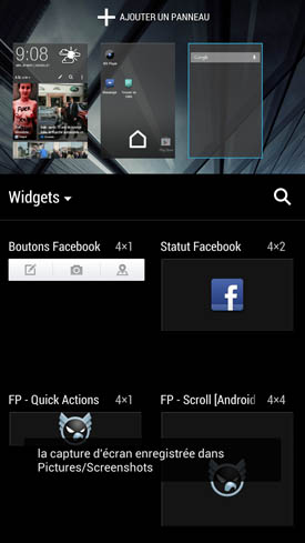 HTC One : widgets