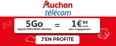 Forfait Auchan Telecom 5Go