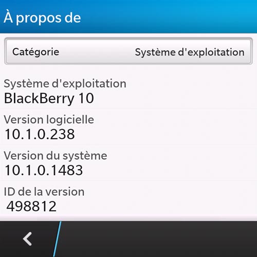 BlackBerry Q10 : à propos de BlackBerry 10