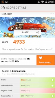 bq Aquaris E5 4G antutu