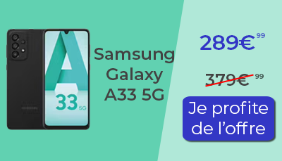 Samsung Galaxy A33 5G promotion avant noël