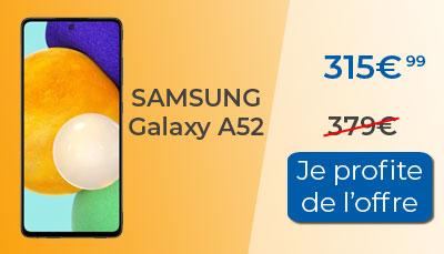 Samsung Galaxy A52 à 315? chez Rakuten