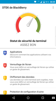 Blackberry Priv : DTEK