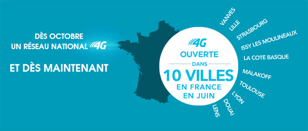 Bouygues Telecom : le réseau 4G ouvert dans 10 villes