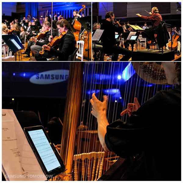 Samsung Galaxy Note 10.1 : l'orchestre philharmonique de Bruxelles remplace le papier par la tablette pour ses partitions !