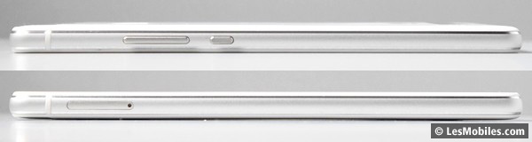 Huawei P9 Lite : gauche / droite