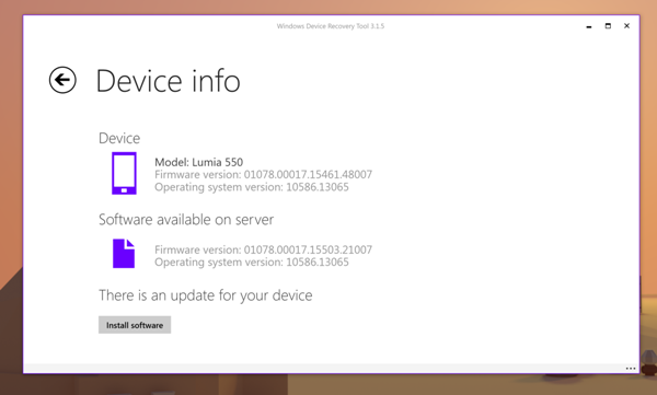 Microsoft Lumia 550 : la première mise à jour arrive