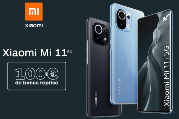 100€ de bonus reprise sur le Xiaomi Mi 11 5G chez Boulanger !