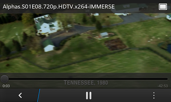 BlackBerry Z10 : lecteur vidéo
