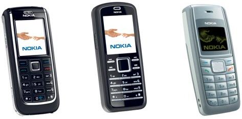 Nokia : 6151, 6080 et 1110i