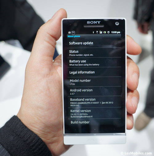 Sony Xperia S photos mobile world congress