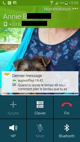 Samsung Galaxy S5 : téléphonie