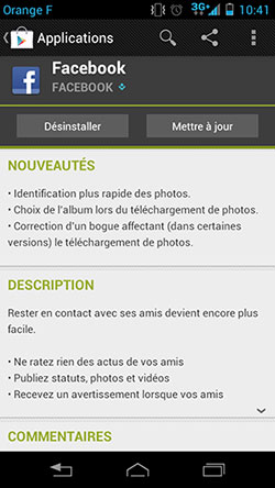 Facebook sur Android : une mise à jour axée sur la photo