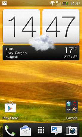 Test HTC One V : système d'exploitation Android 4.0 ICS + interface utilisateur HTC Sense 4.0