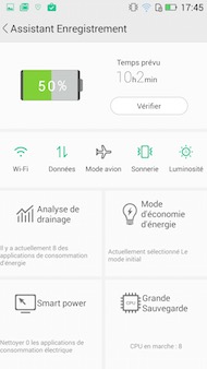 Hisense H910 interface