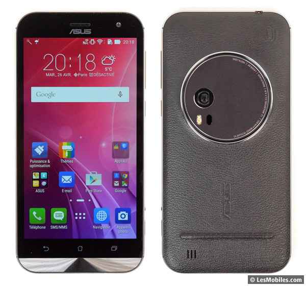 Asus ZenFone Zoom : avant/arrière