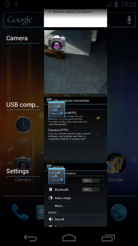 Android 2.4 4.0 ice cream sandwich capture d'écran screenshot