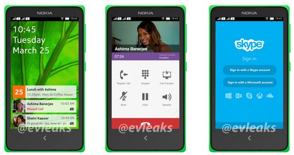 Nokia Normandy : interface utilisateur