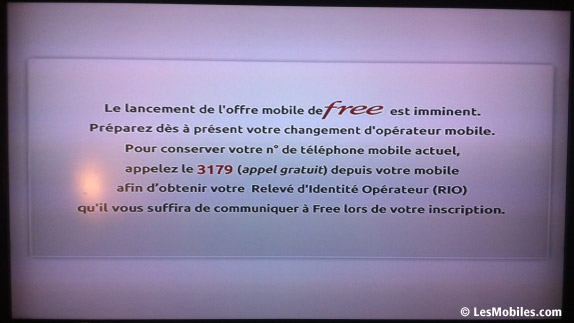 Invitation Free Mobile depuis la Freebox