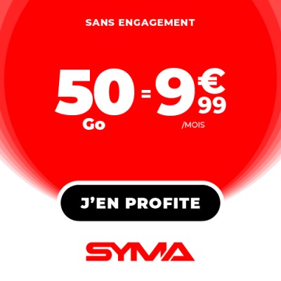 Forfait Syma Mobile 50Go