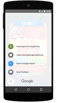 Google Search App Streaming