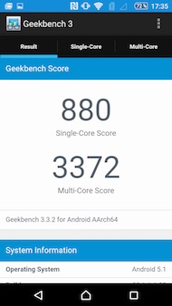Sony Xperia M5 performance