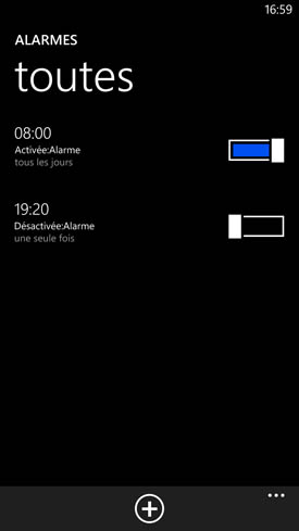 Nokia Lumia 1520 alarme