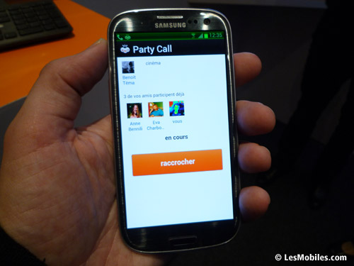 Application Party Call sur Facebook