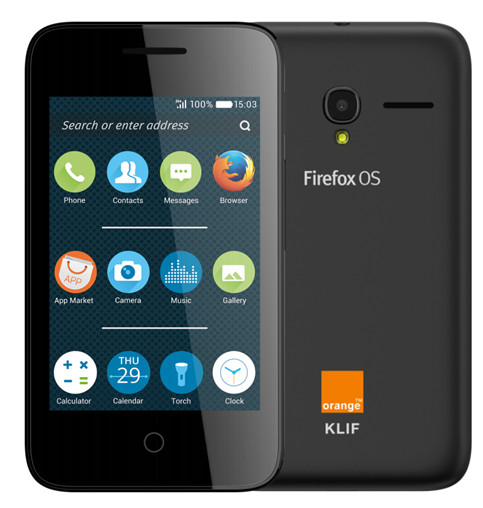 Orange KLIF : sans doute le plus modeste des smartphones sous FireFox OS (MWC 2015)