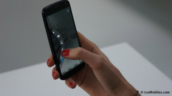 Interface photo du Motorola Moto X
