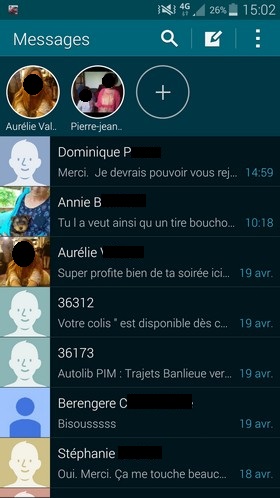 Samsung Galaxy S5 : téléphonie