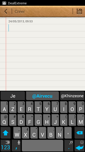 Huawei Ascend P2 : bloc notes