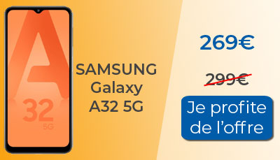 30? de remise sur le Samsung Galaxy A32 5G