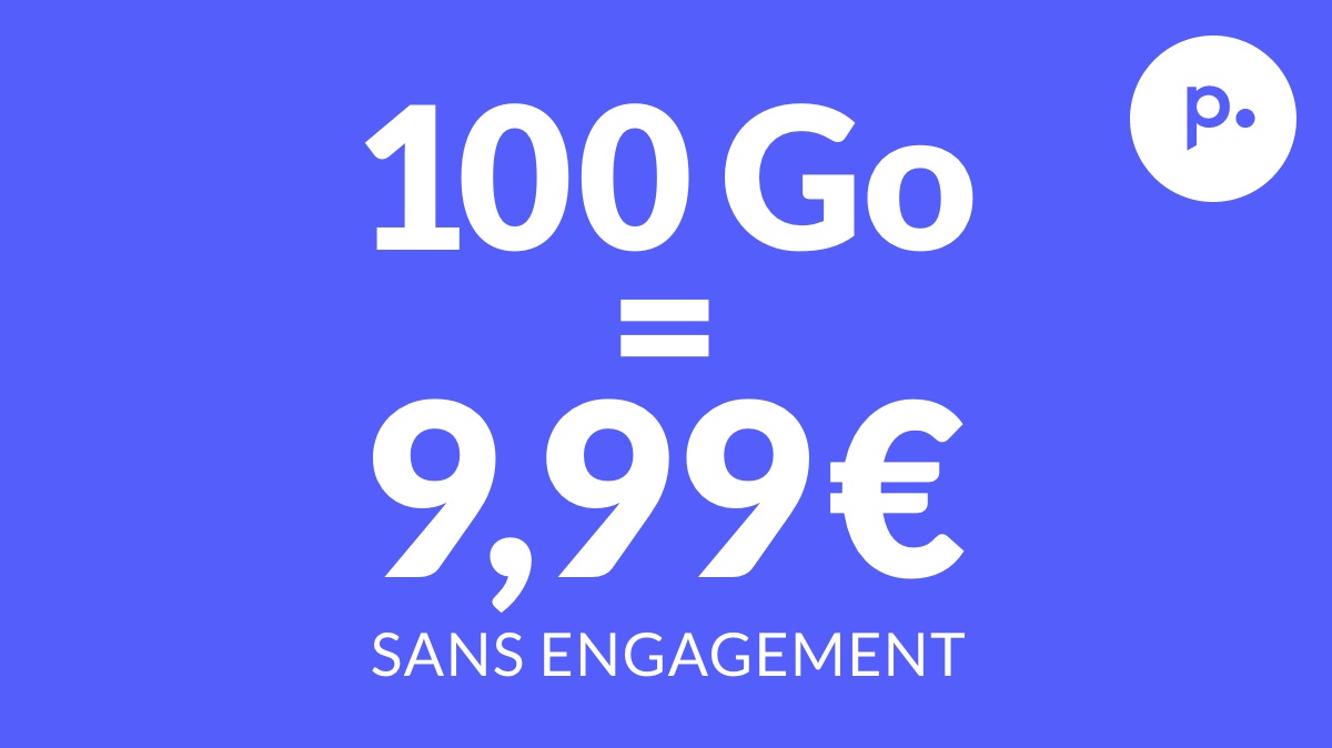 Cet excellent forfait mobile illimité est de retour avec 100 Go à seulement 9,99€ par mois