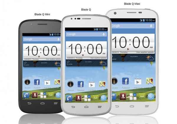 ZTE annonce trois nouveaux smartphones : les Blade Q, Blade Q Mini et Blade Q Maxi