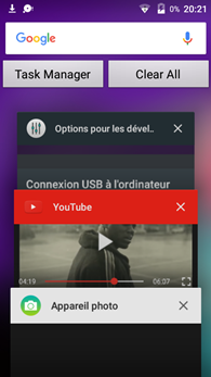 Wiko Rainbow Lite : multitâche