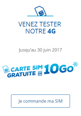 Bouygues Telecom : testez le réseau 4G avec une carte SIM gratuite de 10 Go