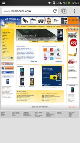 One Max : navigateur Web