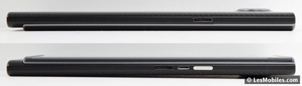 Blackberry Priv : gauche / droite