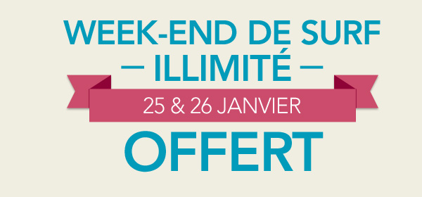 Week-end data illimité chez Bouygues Telecom et B&YOU (25 et 26 janvier)