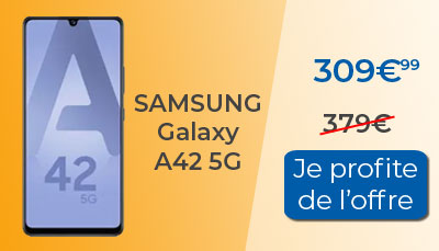 Soldes : Samasung Galaxy A42 5G à 309?
