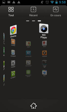 Wiko Cink Slim : menu applications