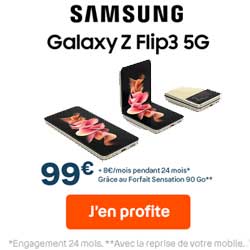 Galaxy Z Flip3 5G promo Bouygues Telecom